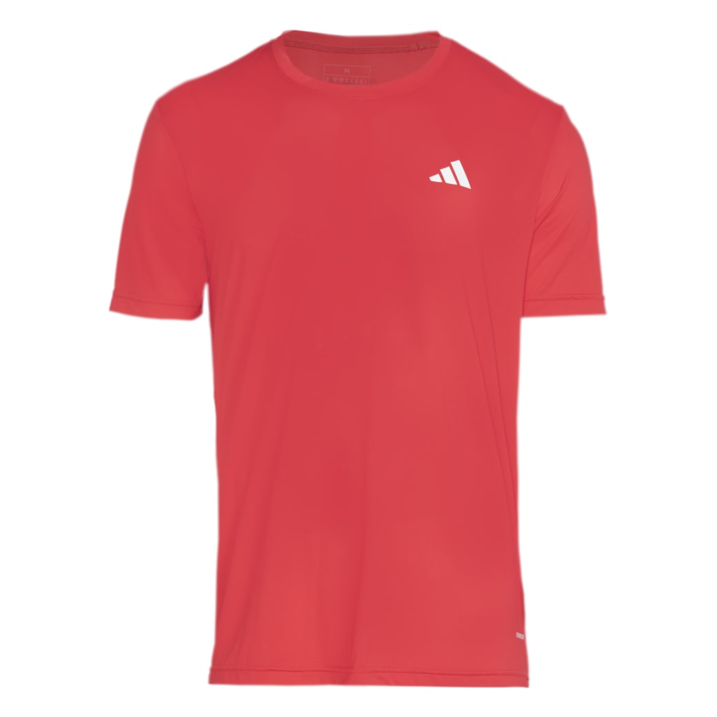 Adidas Camiseta JY1652 M OWN THE RUN 3 LISTRAS Pure Ruby Poliester -1-